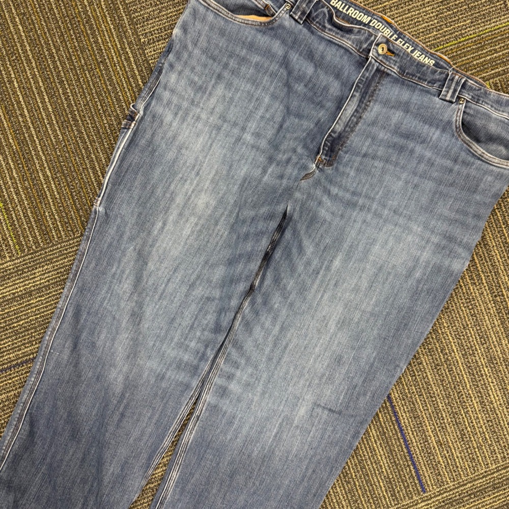 Duluth Trading Ballroom Double Flex Relaxed Fit Jeans Men's 48x30 Work Pants